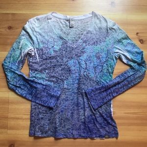 Prana ladies printed shirt L